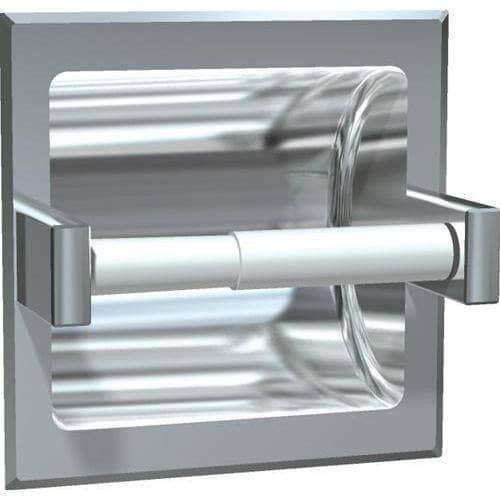 ASI 7402-BW Commercial Toilet Paper Dispenser, Recessed-Mounted, Stainless Steel w/ Satin Finish