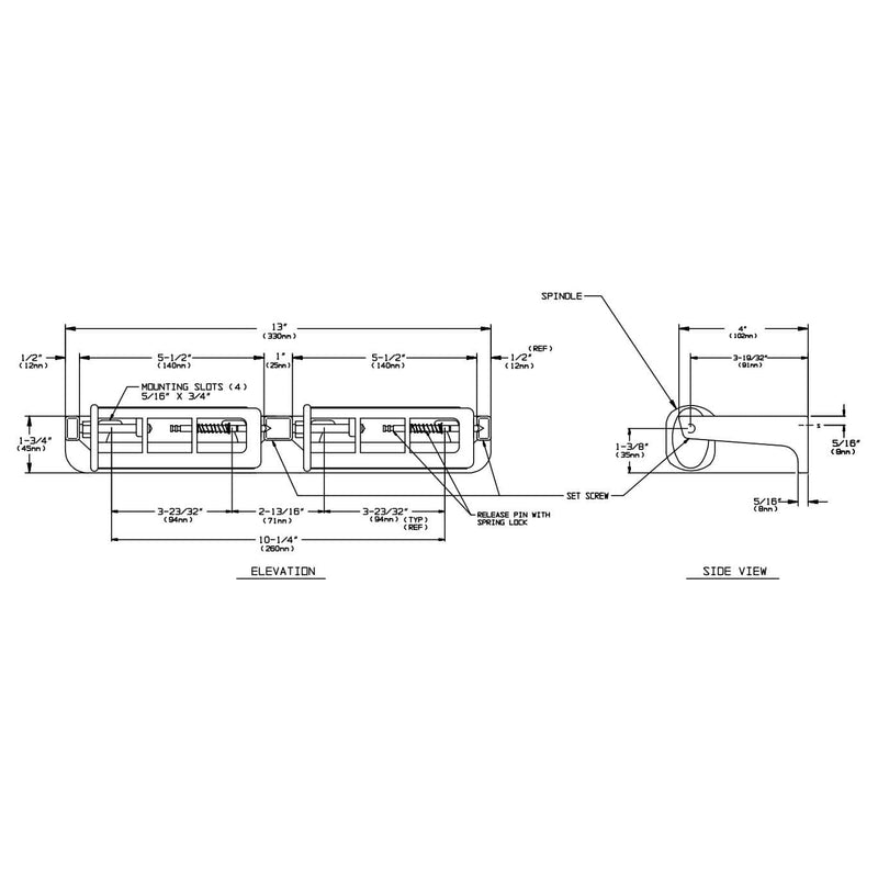 ASI 0264-12 Commercial Double Roll Toilet Paper Dispenser w/ Theft Resistant Spindle, Surface-Mounted, Metal - TotalRestroom.com