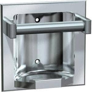 ASI 7410-S Commercial Bar Soap Dish, Recessed-Mounted, Stainless Steel w/ Satin Finish