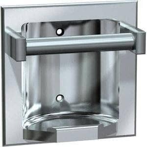 ASI 74BD Soap Dish w/ Bar - Bright Stainless Steel - Recessed Dry Wall (ASI 39 Dry Wall Clamp Not Included - Please Order Separately as Needed)