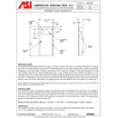 ASI 04733 Commercial Restroom Waste Receptacle, 3 Gallon, Recessed-Mounted, 12-3/4" W x 26-1/2" H, 4" D, Stainless Steel