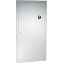ASI 04733 Commercial Restroom Waste Receptacle, 3 Gallon, Recessed-Mounted, 12-3/4" W x 26-1/2" H, 4" D, Stainless Steel - TotalRestroom.com