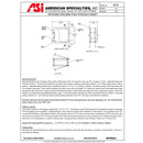 ASI 8154 Commercial Specimen Cabinet, 13-1/4" W x 12-3/4" H x 6" D, Recessed-Mounted, Stainless Steel w Satin Finish