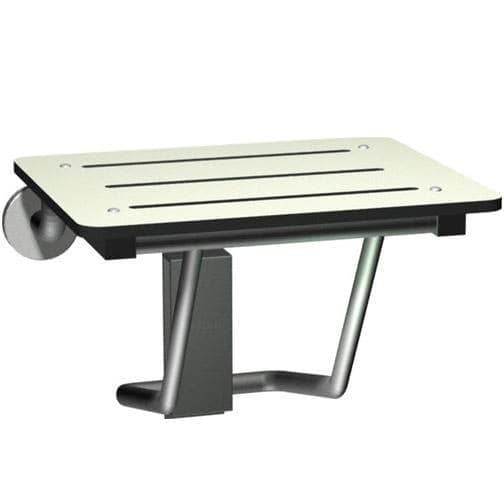 ASI 8203 Compact Folding Seat, 18" W x 14-5/8" D, Phenolic - TotalRestroom.com