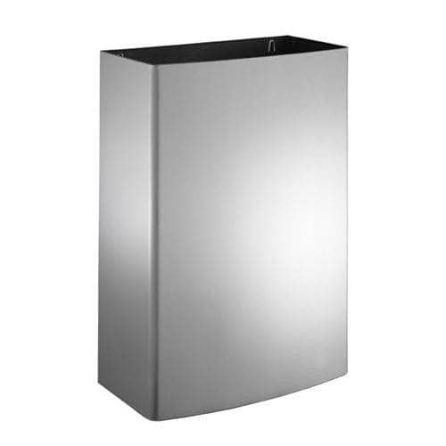 ASI 20826 Commercial Restroom Waste Receptacle, 12 Gallon, Roval-Surface-Mounted, 15-1/8" W x 23" H, 8-1/2" D, Stainless Steel - TotalRestroom.com