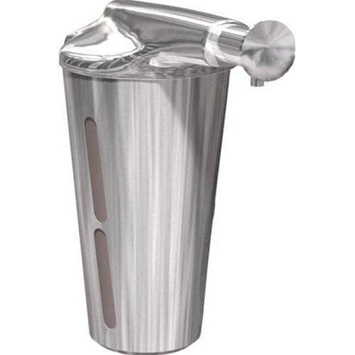 ASI 9343 Commercial Liquid Soap Dispenser, Surface-Mounted, Manual-Push, Stainless Steel - 12 Oz - TotalRestroom.com