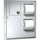 ASI 04833 Combination Toilet Paper Dispenser /Napkin Disposal, Surface-Mounted, Stainless Steel - TotalRestroom.com