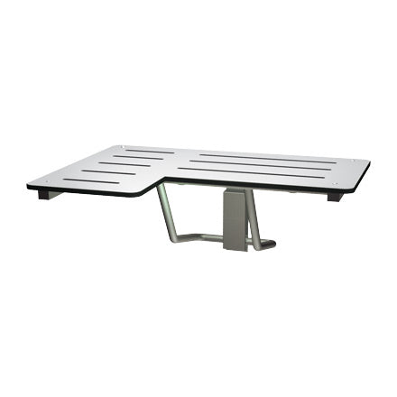 ASI 8206-R Right Hand Folding Commercial Shower Seat, 33" W x 22-7/8" D, Phenolic