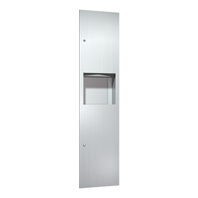 ASI 6467 Combination Commercial Paper Towel Dispenser/Waste Receptacle, Recessed-Mounted, Stainless Steel