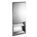 ASI 20452 Commercial Paper Towel Dispenser, Roval-Recessed-Mounted, Stainless Steel - TotalRestroom.com