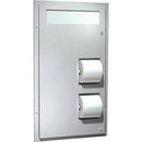 ASI 0484-HC, Commercial Toilet Seat Cover & Paper Dispenser, 15-1/2" W x 28-7/8" H x 5-1/4" D, Stainless Steel - TotalRestroom.com