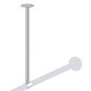 ASI 1204-C18, Ceiling Mounted, 1-1/4" dia. Shower Rod Support, 18"