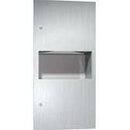 ASI 64623-9 Combination Commercial Paper Towel Dispenser/Waste Receptacle, Surface-Mounted, Stainless Steel - TotalRestroom.com