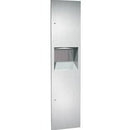 ASI 64676 Combination Commercial Paper Towel Dispenser/Waste Receptacle, Recessed-Mounted, Stainless Steel - TotalRestroom.com