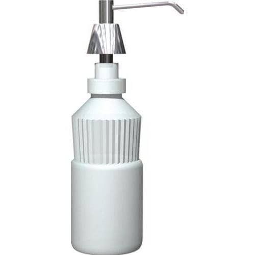 ASI 0332 Commercial Foam Soap Dispenser, Countertop Mounted, Manual-Push, Stainless Steel - 4" Spout Length - TotalRestroom.com