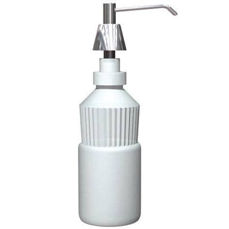 ASI 0332-C Commercial Foam Soap Dispenser, Countertop Mounted, Manual-Push, Stainless Steel - 4" Spout Length - TotalRestroom.com