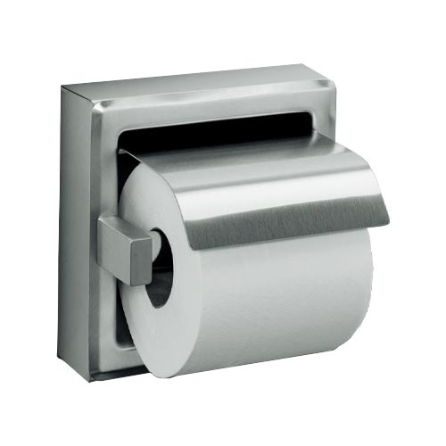 ASI 7402-HSSM Commercial Toilet Paper Dispenser w/ Hood, Surface-Mounted, Stainless Steel w/ Satin Finish