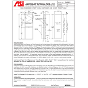 ASI 0469-2 Combination Commercial Paper Towel Dispenser/Waste Receptacle, Semi-Recessed-Mounted, Stainless Steel