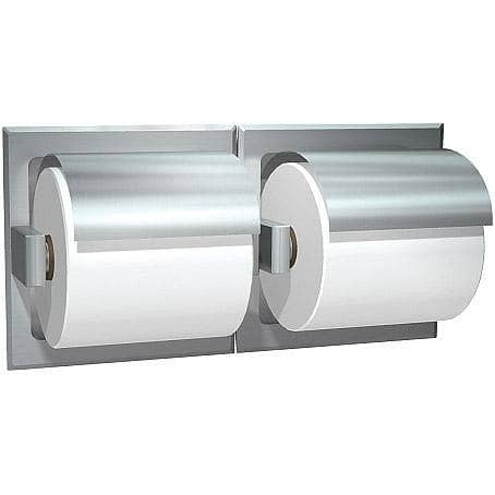 ASI 74022-S-W Commercial Toilet Paper Dispenser, Recessed-Mounted, Stainless Steel w/ Satin Finish