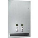 ASI 64684-F Commercial Restroom Sanitary Napkin/ Tampon Dispenser, 50 Cents, Recessed-Mounted, Stainless Steel - TotalRestroom.com