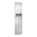 ASI 6467-9 Combination Commercial Paper Towel Dispenser/Waste Receptacle, Surface-Mounted, Stainless Steel - TotalRestroom.com