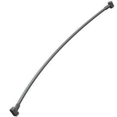 ASI 1201-B Heavy-Duty Curved Shower Curtain Rod, 1" Diameter x 60" Length, Stainless Steel - TotalRestroom.com