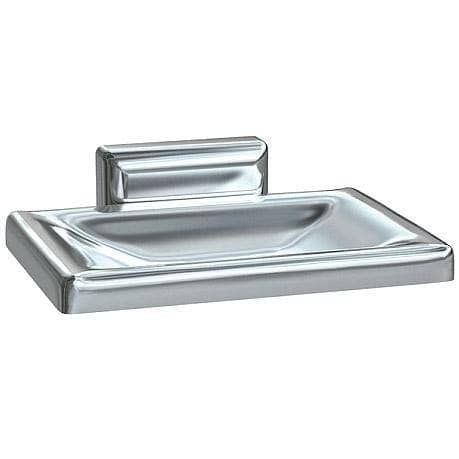 ASI 0721-Z Soap Dish, Surface-Mounted, Chrome Plated Zamak - TotalRestroom.com