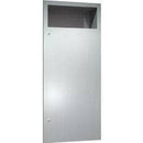 ASI 6474-2 Commercial Restroom Waste Receptacle, 12 Gallon, Recessed-Mounted, 15-1/4" W x 38-1/2" H, 4-1/4" D, Stainless Steel - TotalRestroom.com