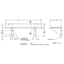 ASI 0692-816 Commercial Restroom Shelf, 8" D x 16" L, Stainless Steel w/ Satin Finish - TotalRestroom.com
