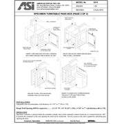 ASI 0515 Commercial Turntable Specimen Pass Box, 5-7/8