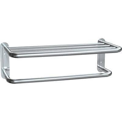 ASI 7311-24B, Towel Shelf w/Drying Rod, 1/4" Diameter x 24" Length, Stainless Steel w/ Bright-Polished Finish - TotalRestroom.com