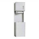 ASI 046924 Combination Commercial Paper Towel Dispenser/Waste Receptacle, Recessed-Mounted, Stainless Steel - TotalRestroom.com