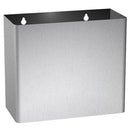 ASI 0827 Commercial Restroom Waste Receptacle, 2 Gallon, Surface-Mounted, 10-1/2" W x 9" H, 4-3/4" D, Stainless Steel - TotalRestroom.com