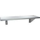 ASI 0692-824 Commercial Restroom Shelf, 8" D x 24" L, Stainless Steel w/Satin Finish - TotalRestroom.com