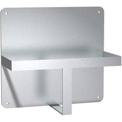 ASI 0557 Commercial Bed Pan Holder, 13-1/4" W x 12-3/4" H x 6" D, Surface-Mounted, Stainless Steel w/ Satin Finish - TotalRestroom.com