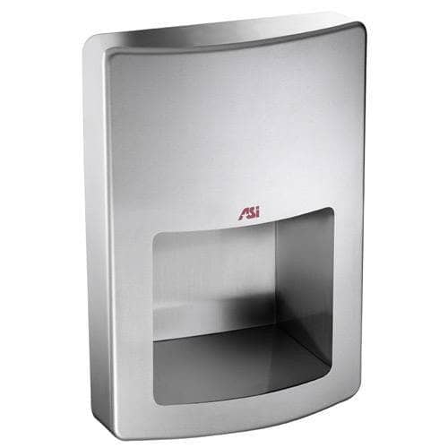 ASI 20199 Automatic Energy Efficient Hand Dryer, 110-120 Volt, Recessed-Mounted, Stainless Steel - TotalRestroom.com