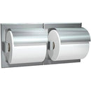 ASI 74022-HBSM Commercial Toilet Paper Dispenser w/ Hood, Surface-Mounted, Stainless Steel w/ Bright-Polished Finish - TotalRestroom.com