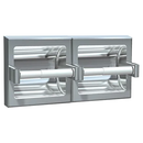 ASI 74022-SSM Toilet Tissue Holder - Double - Satin Stainless Steel - Surface Mounted  (ASI 39 Dry Wall Clamp & ASI R-009 Theft Resistant Spindles Not Included - Please Order Separately as Needed)