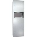 ASI 6462-9 Combination Commercial Paper Towel Dispenser/Waste Receptacle, Surface-Mounted, Stainless Steel - TotalRestroom.com