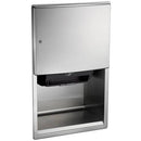 ASI 204523AC-6 Automatic Commercial Paper Towel Dispenser, Roval-Semi-Recessed-Mounted, Stainless Steel - TotalRestroom.com