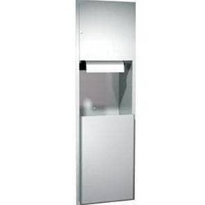ASI 04692A Combination Commercial Paper Towel Dispenser/Waste Receptacle, Recessed-Mounted, Stainless Steel - TotalRestroom.com