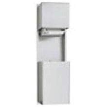 ASI 046924AC Automatic Combination Commercial Paper Towel Dispenser/Waste Receptacle, Recessed-Mounted, Stainless Steel - TotalRestroom.com