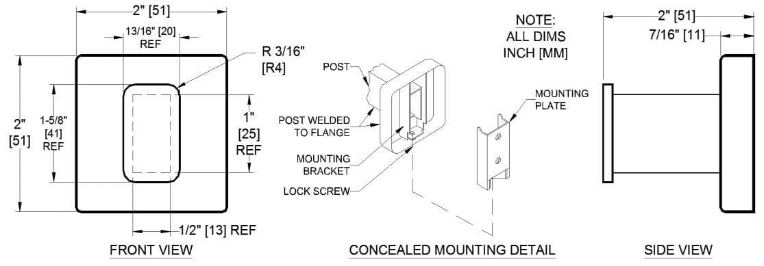 ASI 7340-S Commercial Restroom Single Robe Hook, Stainless Steel w/ Satin Finish - TotalRestroom.com