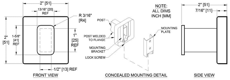 ASI 7340-S Commercial Restroom Single Robe Hook, Stainless Steel w/ Satin Finish - TotalRestroom.com