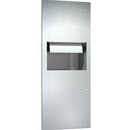 ASI 64696-9 Combination Commercial Paper Towel Dispenser/Waste Receptacle, Surface-Mounted, Stainless Steel - TotalRestroom.com