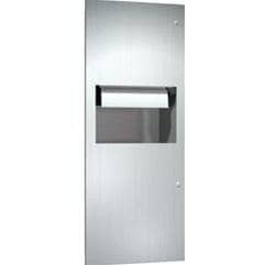 ASI 64696-9 Combination Commercial Paper Towel Dispenser/Waste Receptacle, Surface-Mounted, Stainless Steel - TotalRestroom.com
