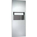 ASI 64696AC Automatic Combination Commercial Paper Towel Dispenser/Waste Receptacle, Recessed-Mounted, Stainless Steel - TotalRestroom.com