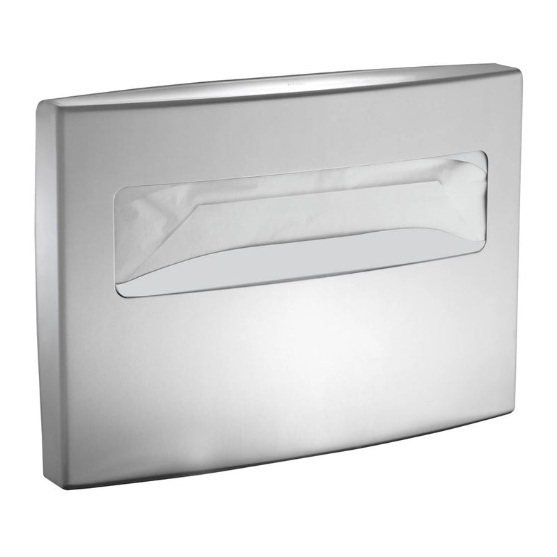 ASI 20477-SM Commercial Toilet Seat Cover Dispenser, Roval-Surface-Mounted, Stainless Steel
