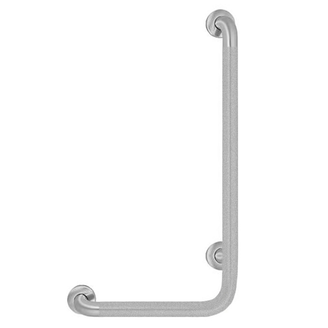ASI 3704-RP (32 x 16 x 1.25) Commercial Right Hand Grab Bar, 1-1/4" Diameter x 32" Length, Stainless Steel (Peened)