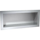 ASI 0412 Commercial Bathroom Shelf, 16-1/2" W x 6-1/2" H x 4" D, Recessed-Mounted, Stainless Steel - TotalRestroom.com
